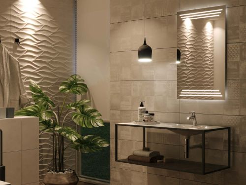 Miroir de salle de bains avec rétro-éclairage LED M17