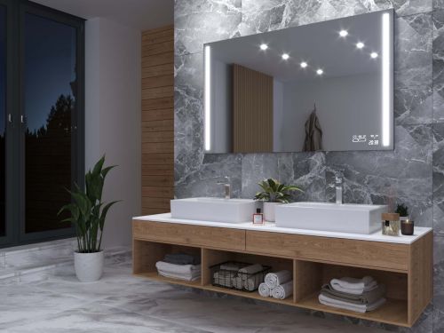 Miroir dans la salle de bain grise M4 premium