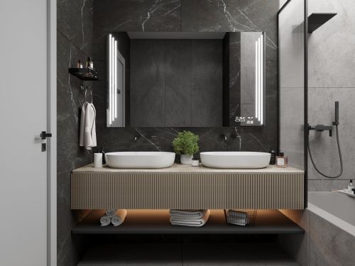 Grand miroir de salle de bains Artalo M18 premium