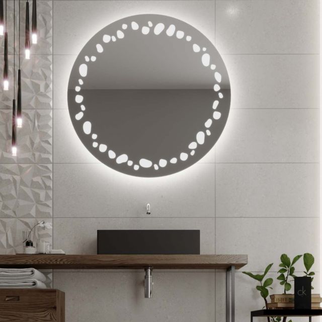 Miroir rond avec éclairage LED C7