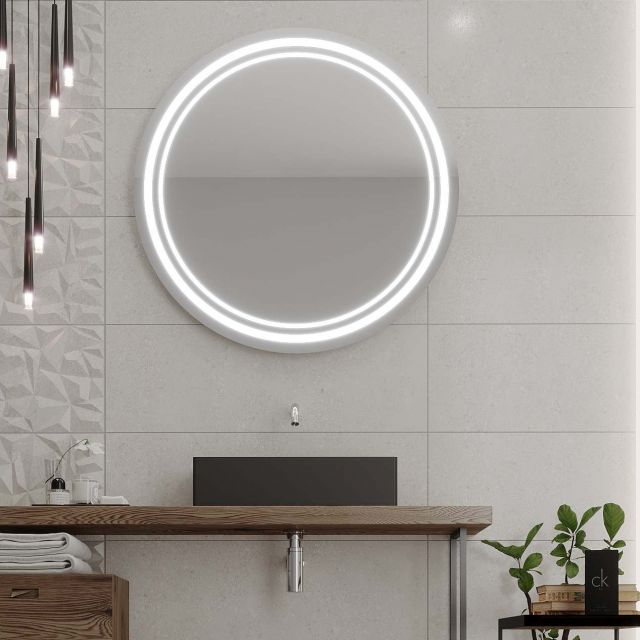 Miroir rond avec éclairage LED C5 premium