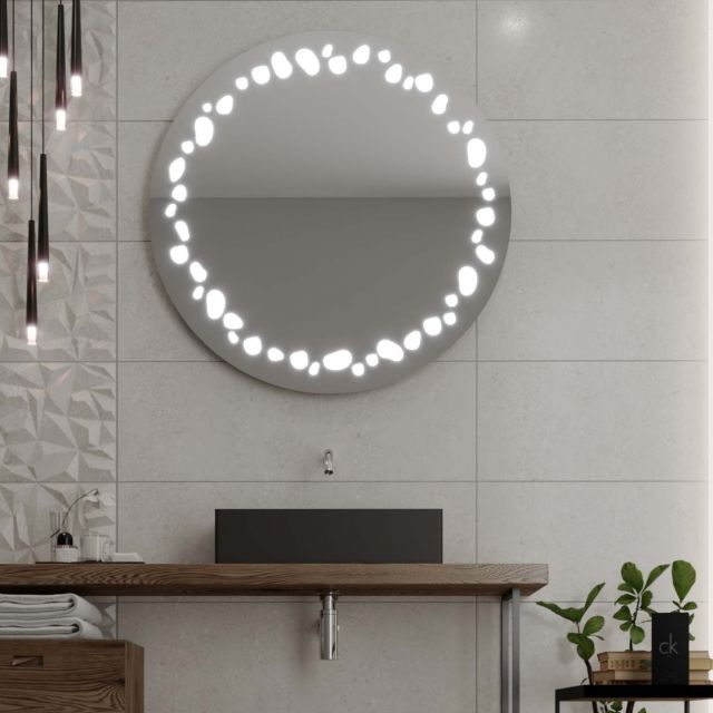 Miroir rond avec éclairage LED C7 premium