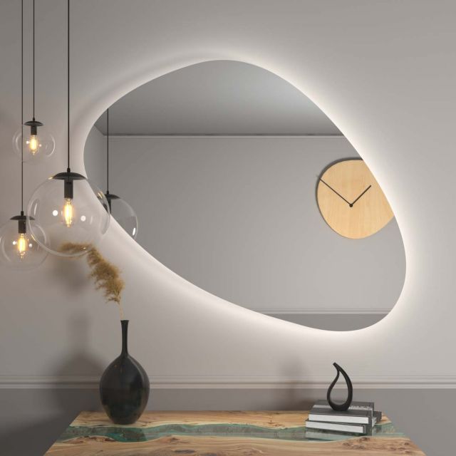 Miroir LED organique avec éclairage A20