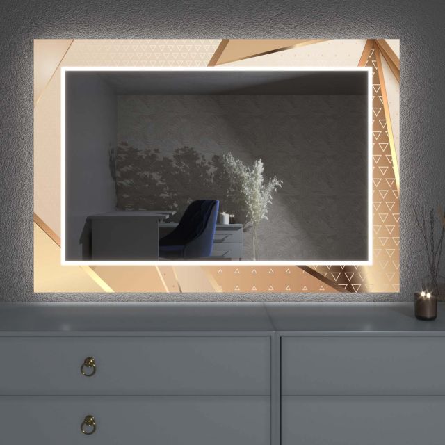 Miroir LED avec décor D22
